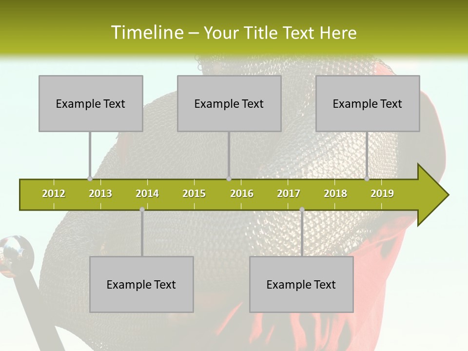 A Man Dressed In Armor Holding A Sword PowerPoint Template