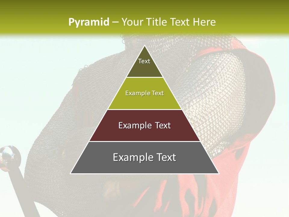 A Man Dressed In Armor Holding A Sword PowerPoint Template