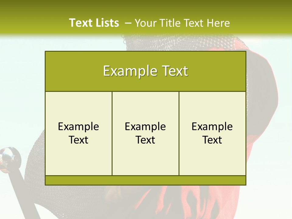 A Man Dressed In Armor Holding A Sword PowerPoint Template