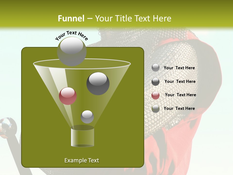 A Man Dressed In Armor Holding A Sword PowerPoint Template