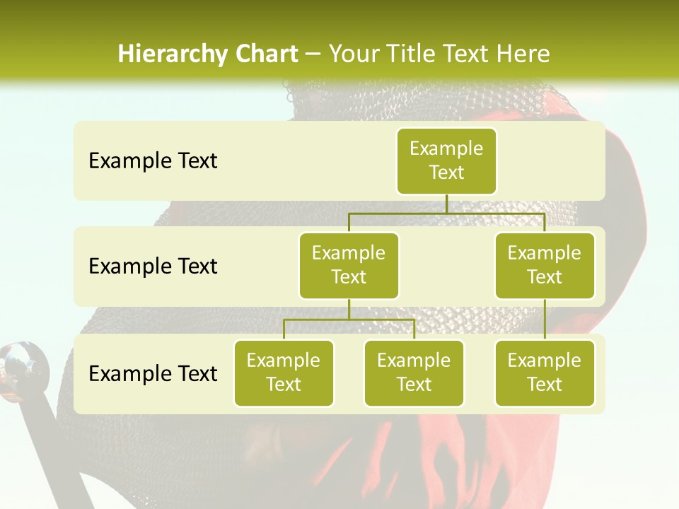 A Man Dressed In Armor Holding A Sword PowerPoint Template