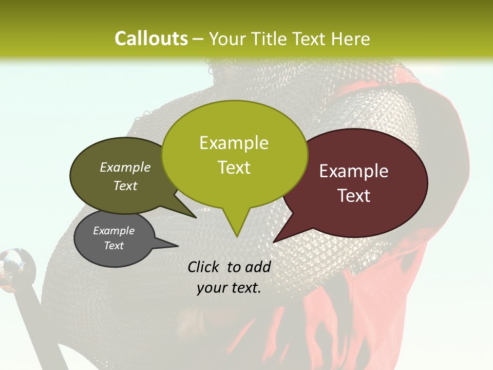 A Man Dressed In Armor Holding A Sword PowerPoint Template