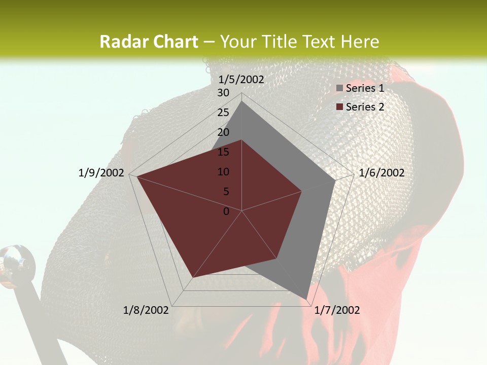 A Man Dressed In Armor Holding A Sword PowerPoint Template
