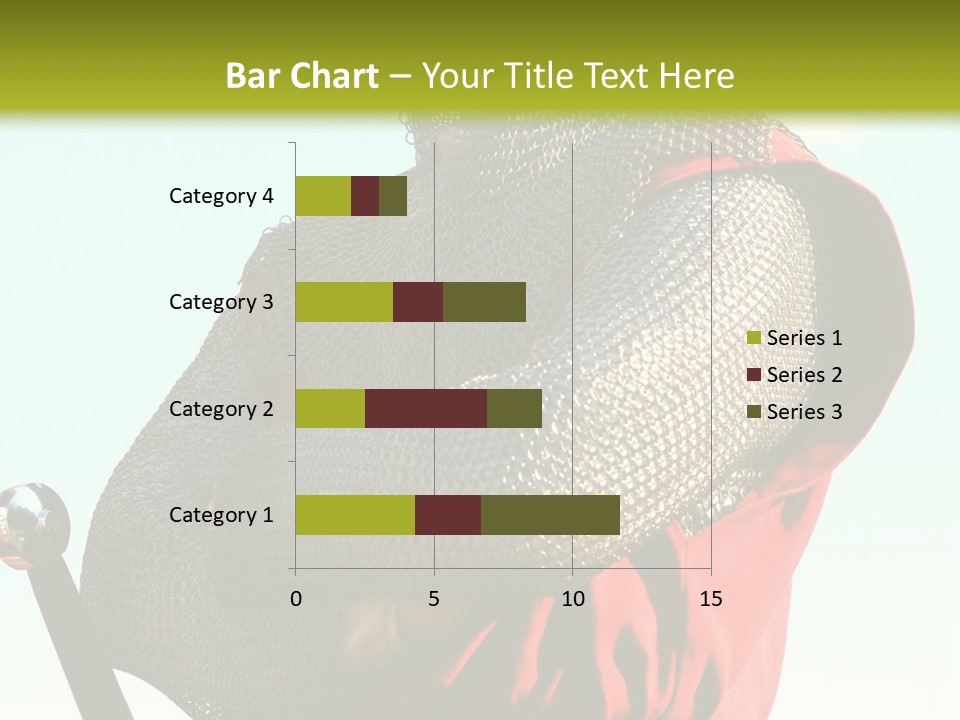 A Man Dressed In Armor Holding A Sword PowerPoint Template