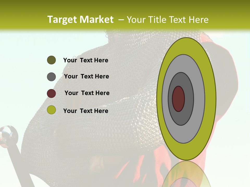 A Man Dressed In Armor Holding A Sword PowerPoint Template