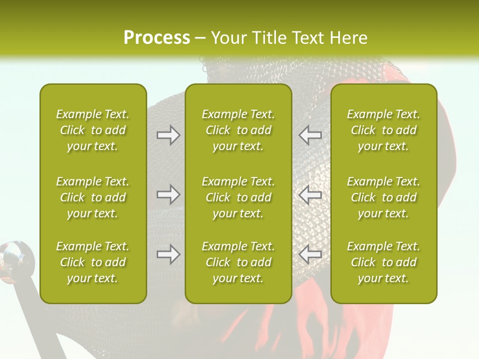A Man Dressed In Armor Holding A Sword PowerPoint Template