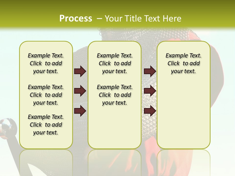 A Man Dressed In Armor Holding A Sword PowerPoint Template