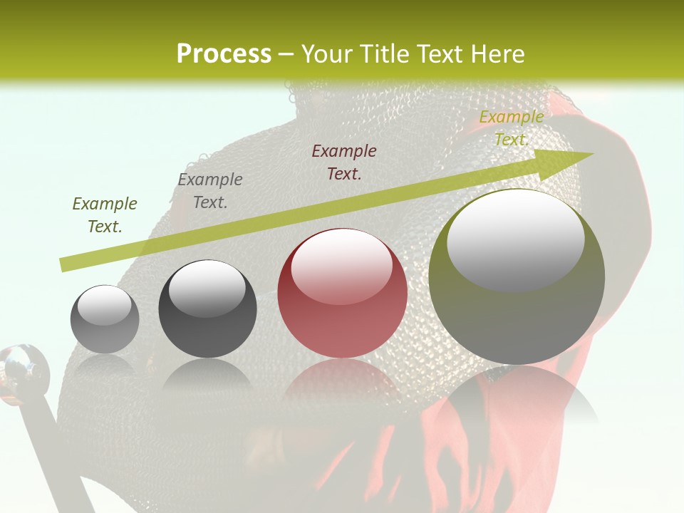 A Man Dressed In Armor Holding A Sword PowerPoint Template