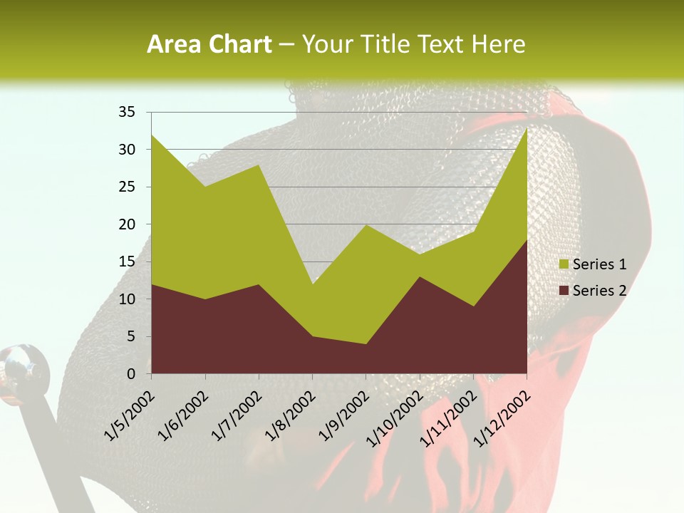 A Man Dressed In Armor Holding A Sword PowerPoint Template
