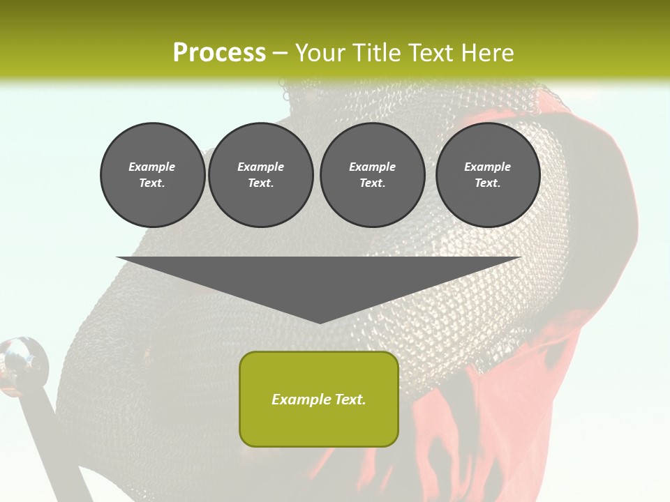 A Man Dressed In Armor Holding A Sword PowerPoint Template