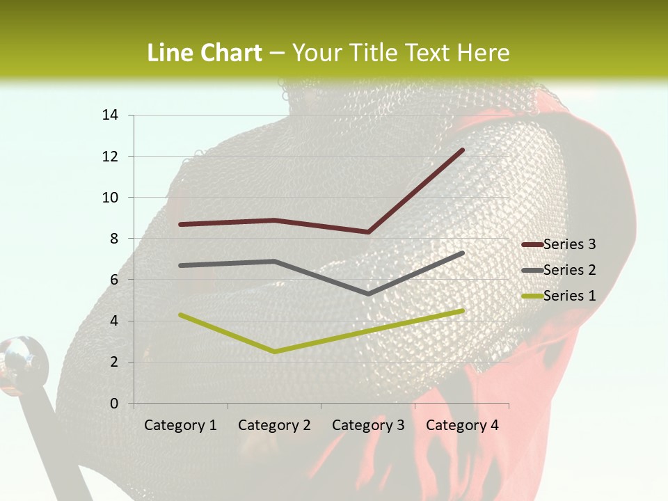 A Man Dressed In Armor Holding A Sword PowerPoint Template