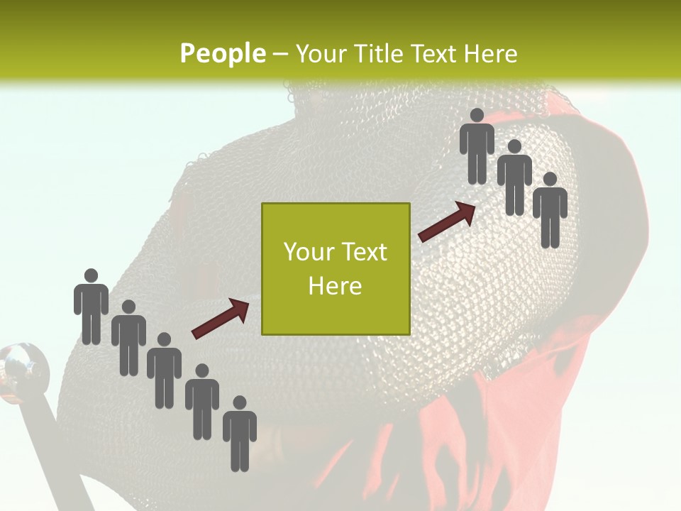 A Man Dressed In Armor Holding A Sword PowerPoint Template