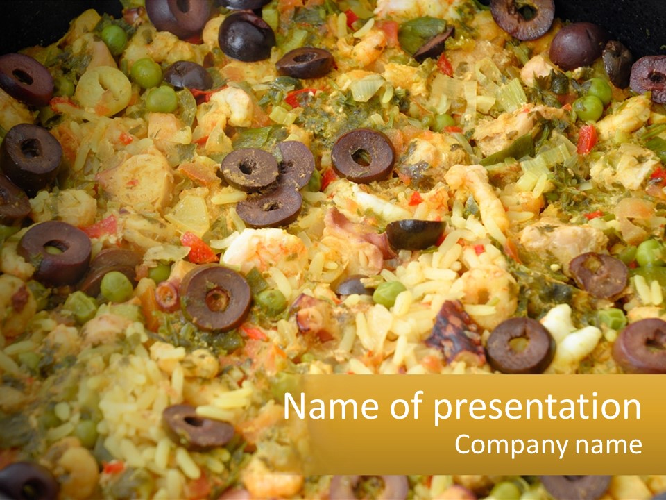A Large Pot Filled With Lots Of Food PowerPoint Template