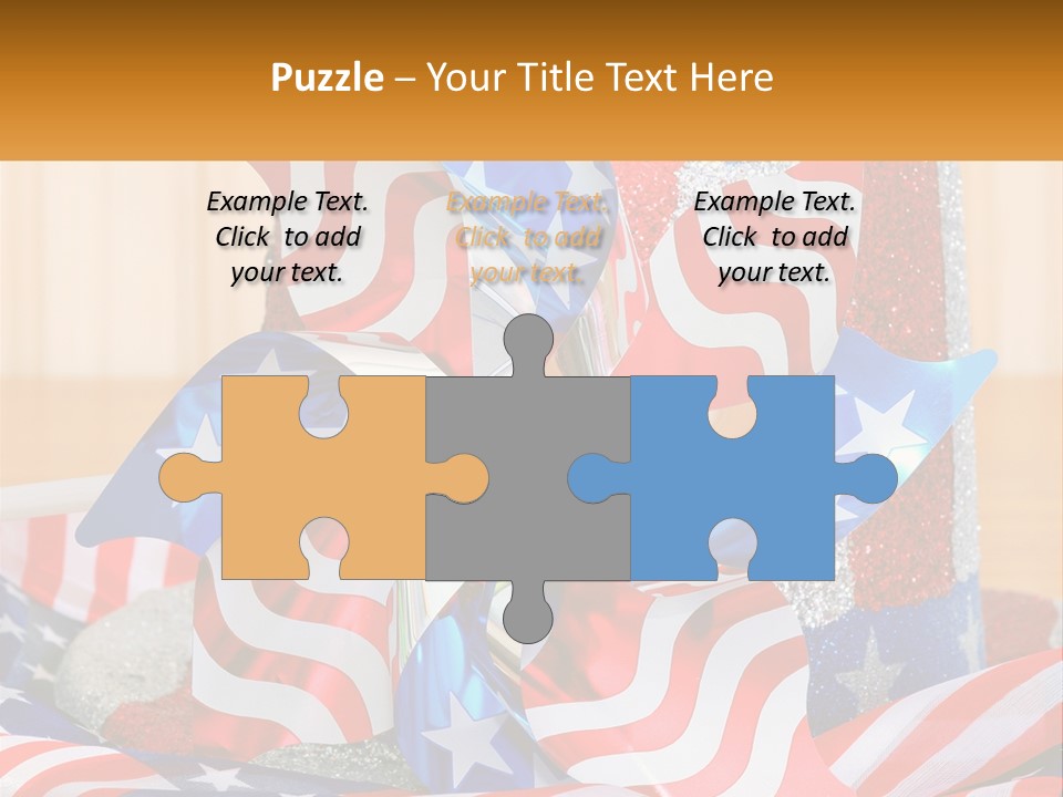 A Red, White, And Blue Pinwheel On A Table PowerPoint Template