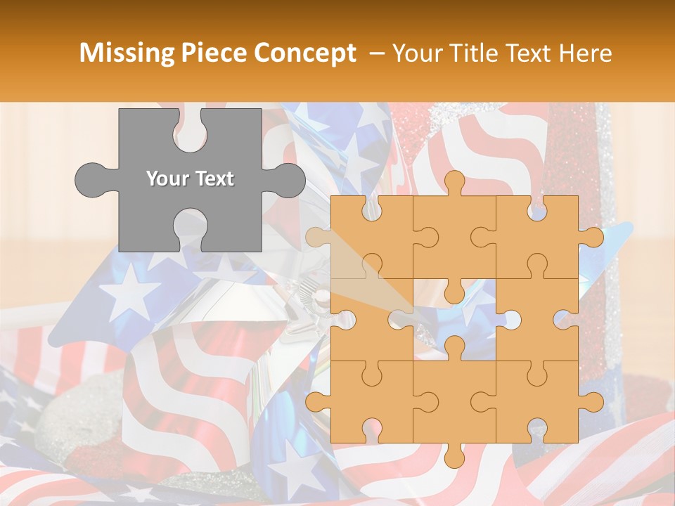 A Red, White, And Blue Pinwheel On A Table PowerPoint Template