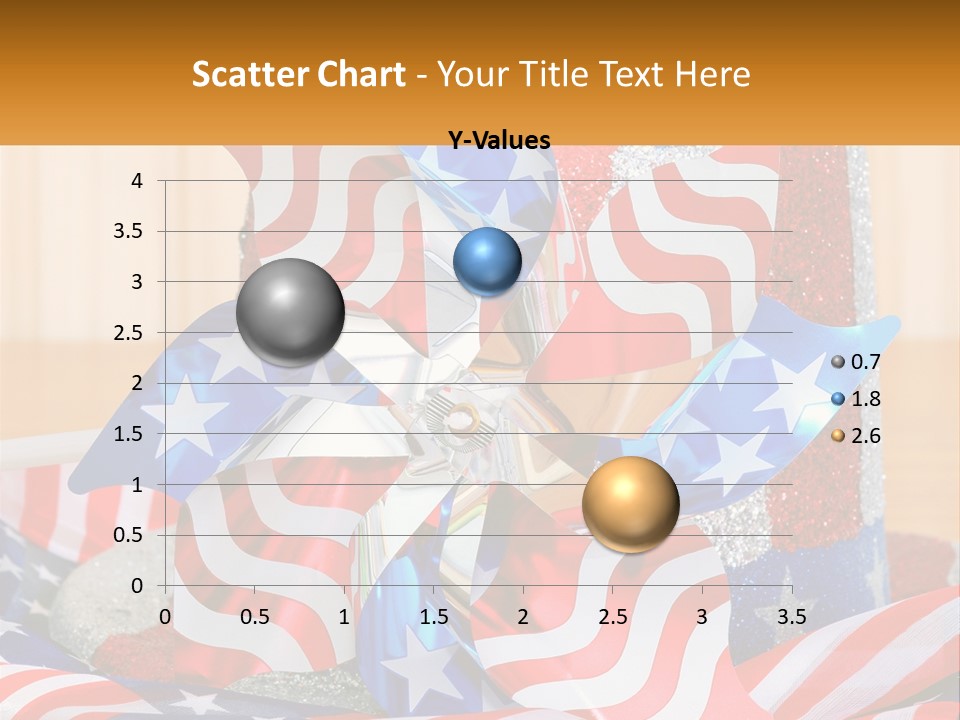 A Red, White, And Blue Pinwheel On A Table PowerPoint Template
