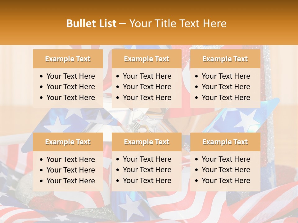 A Red, White, And Blue Pinwheel On A Table PowerPoint Template