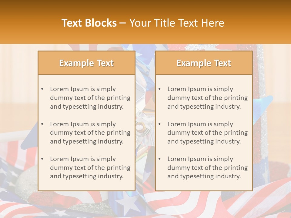 A Red, White, And Blue Pinwheel On A Table PowerPoint Template