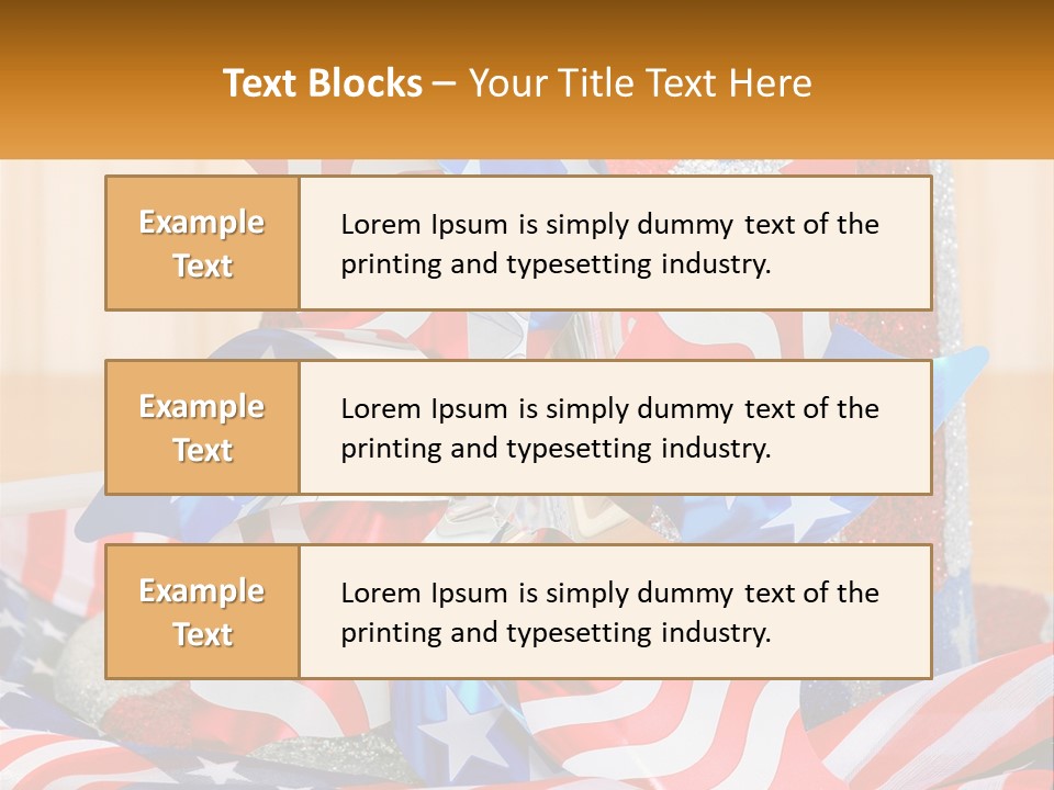 A Red, White, And Blue Pinwheel On A Table PowerPoint Template