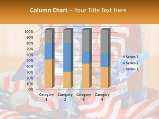 A Red, White, And Blue Pinwheel On A Table PowerPoint Template