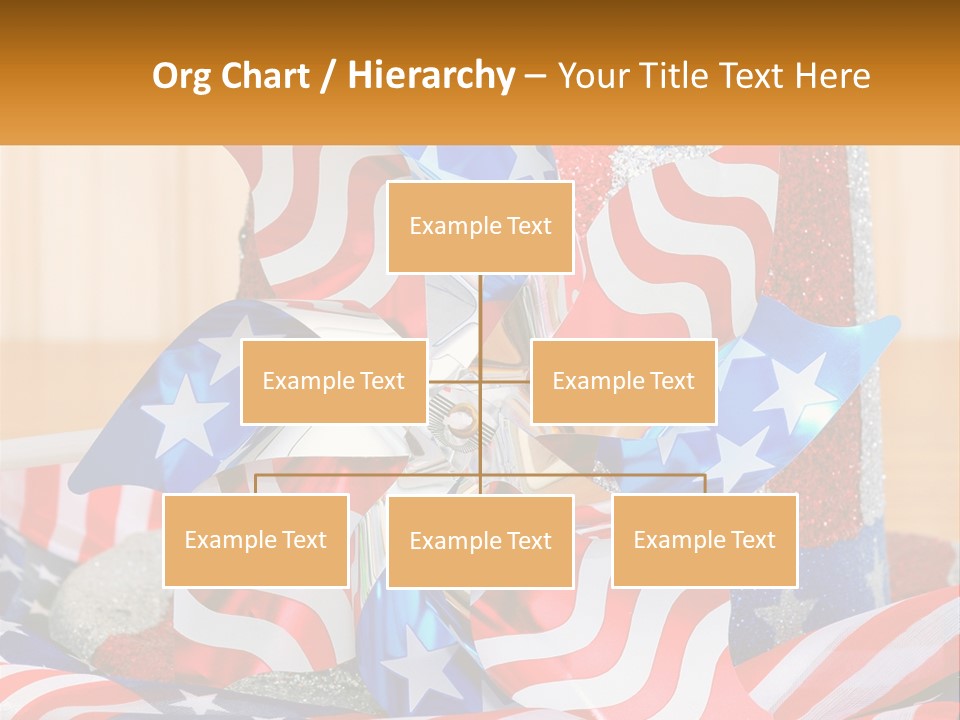 A Red, White, And Blue Pinwheel On A Table PowerPoint Template