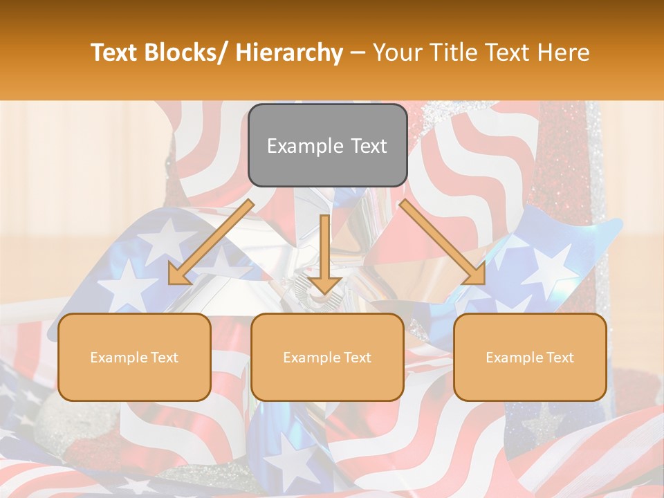 A Red, White, And Blue Pinwheel On A Table PowerPoint Template