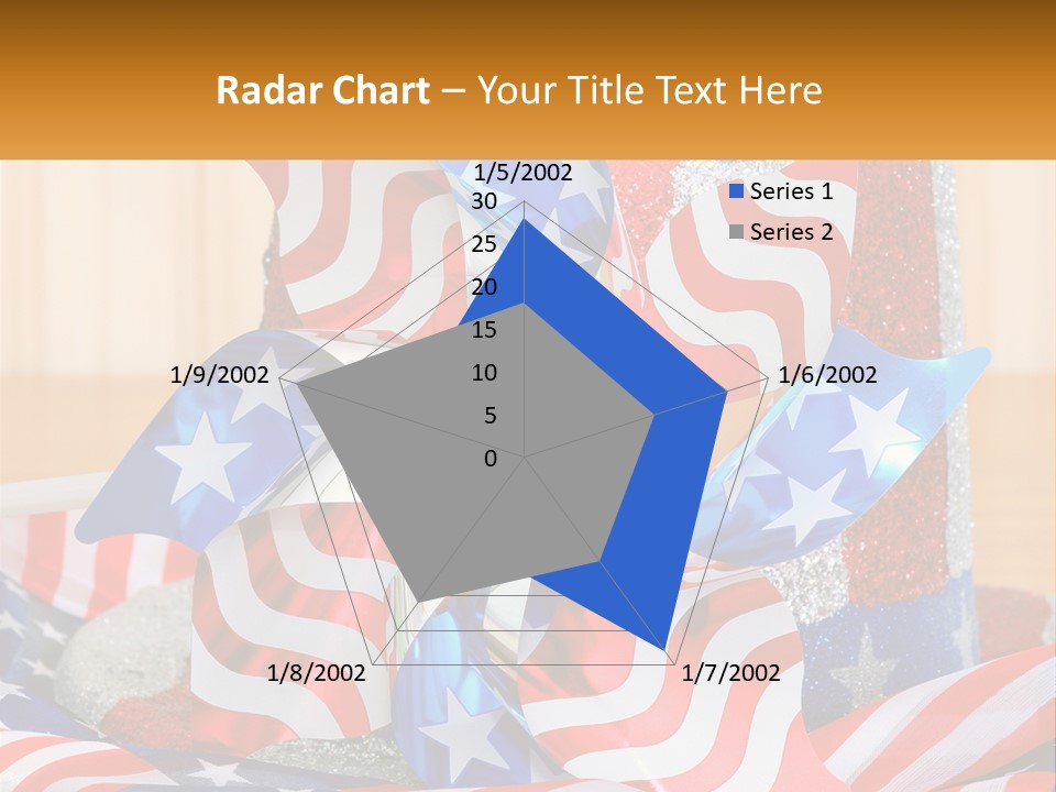 A Red, White, And Blue Pinwheel On A Table PowerPoint Template