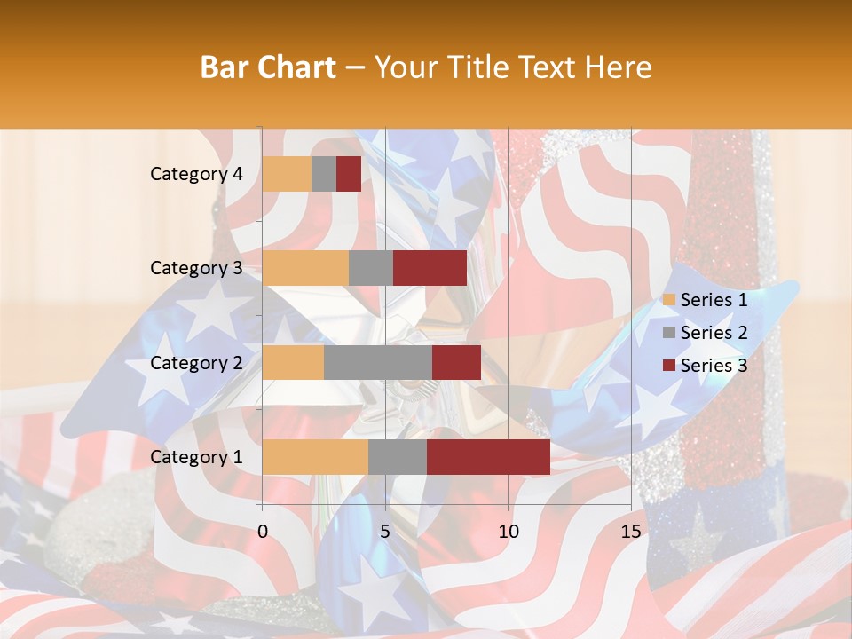 A Red, White, And Blue Pinwheel On A Table PowerPoint Template