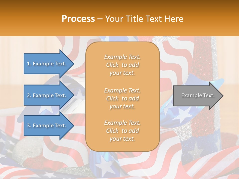 A Red, White, And Blue Pinwheel On A Table PowerPoint Template