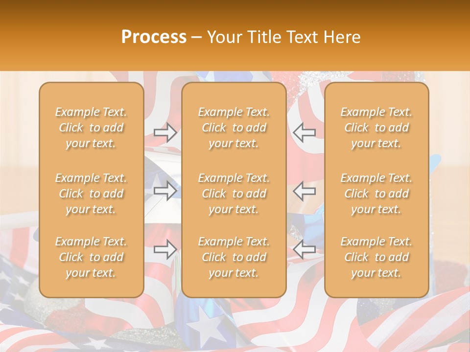 A Red, White, And Blue Pinwheel On A Table PowerPoint Template