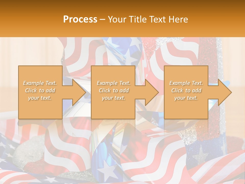 A Red, White, And Blue Pinwheel On A Table PowerPoint Template