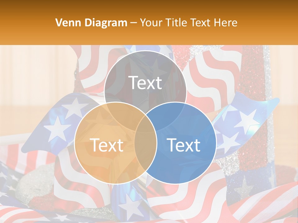 A Red, White, And Blue Pinwheel On A Table PowerPoint Template