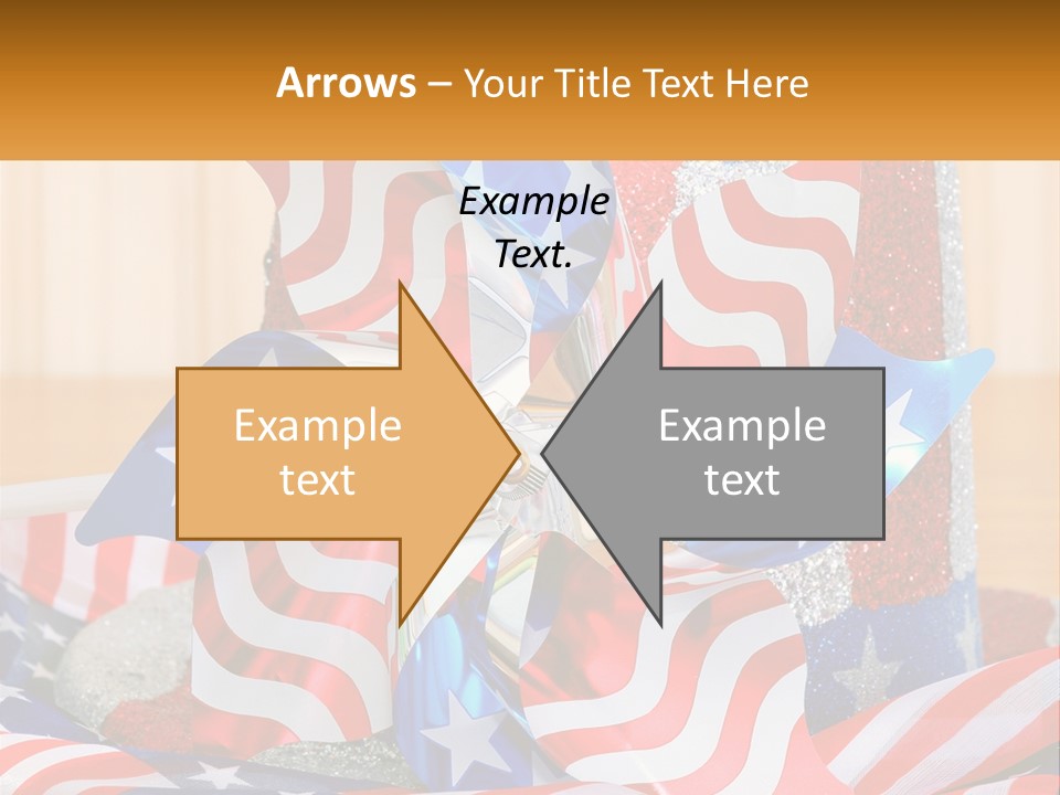 A Red, White, And Blue Pinwheel On A Table PowerPoint Template