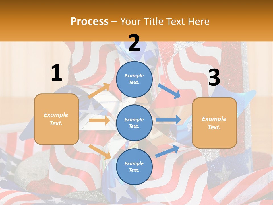 A Red, White, And Blue Pinwheel On A Table PowerPoint Template