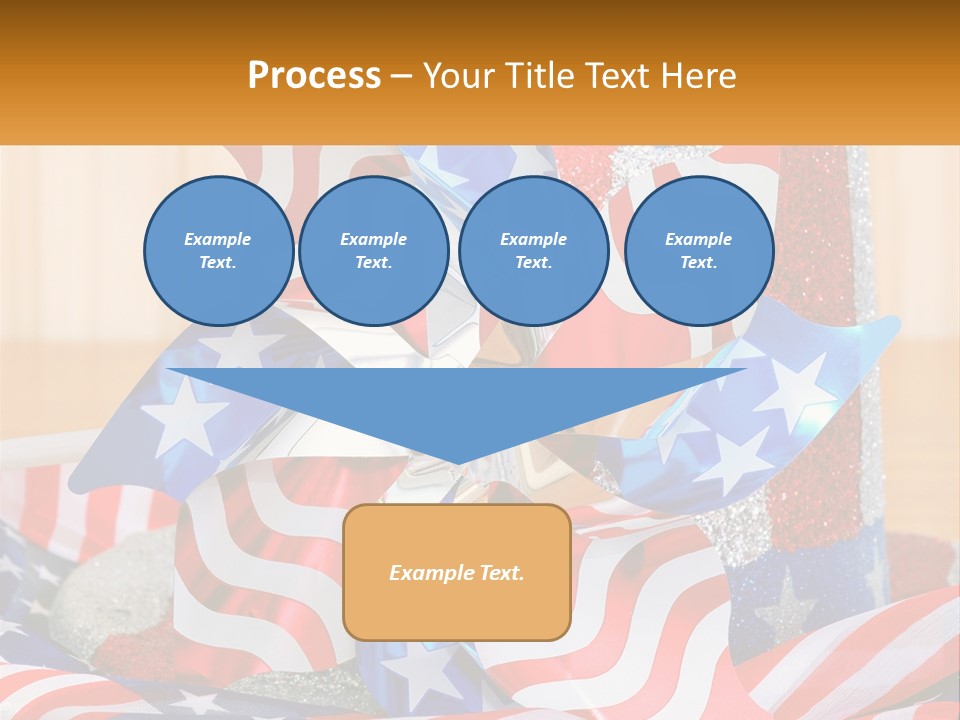 A Red, White, And Blue Pinwheel On A Table PowerPoint Template