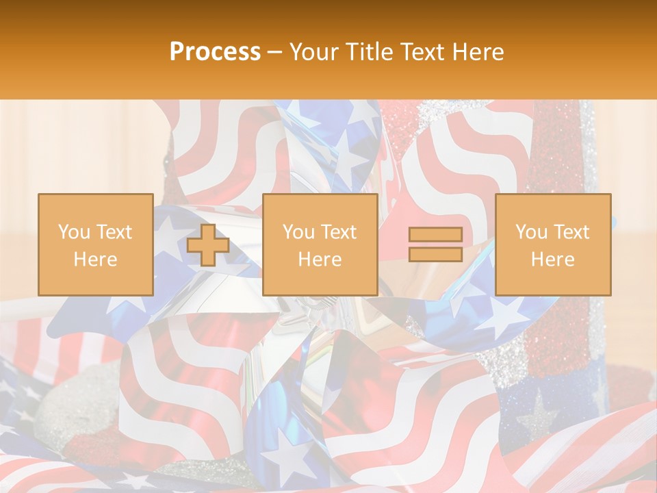 A Red, White, And Blue Pinwheel On A Table PowerPoint Template