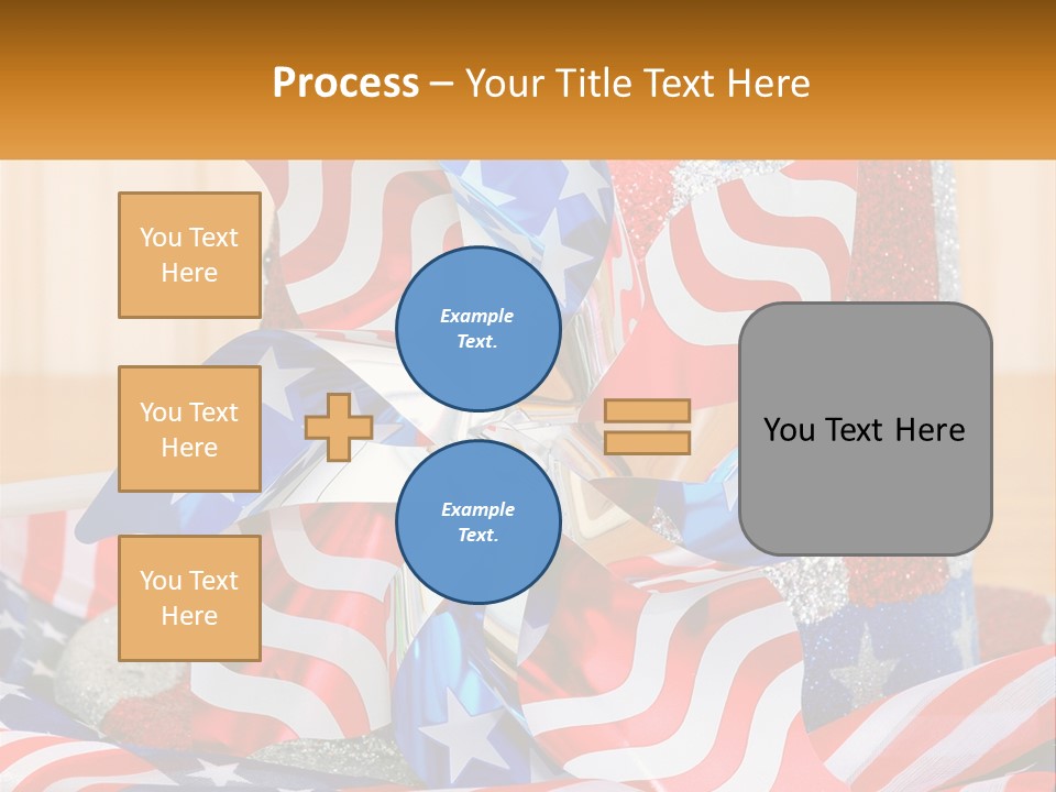 A Red, White, And Blue Pinwheel On A Table PowerPoint Template