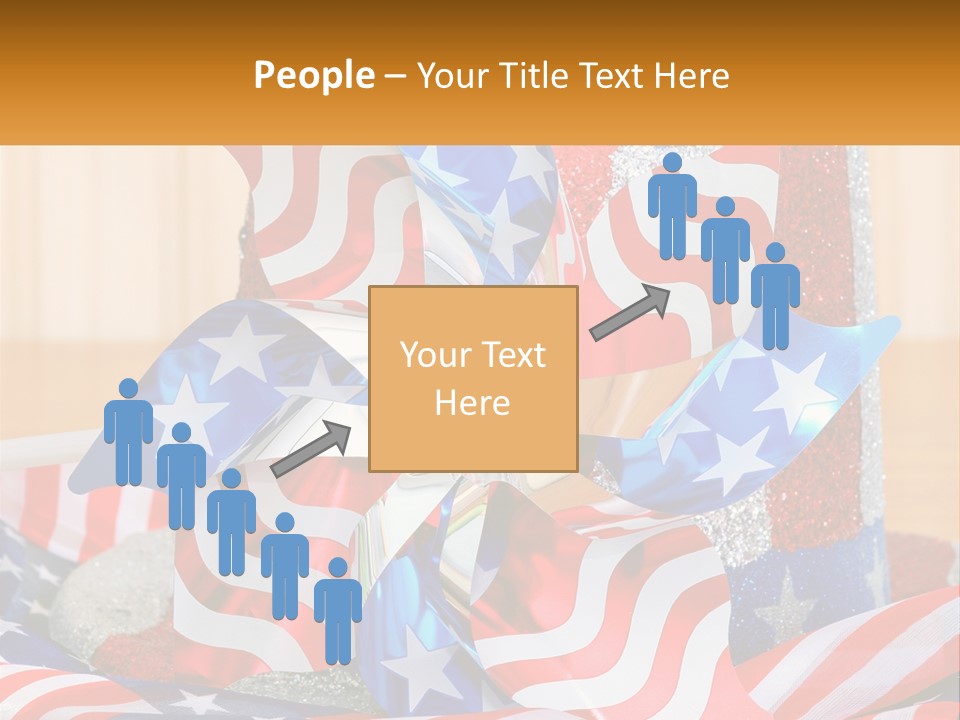 A Red, White, And Blue Pinwheel On A Table PowerPoint Template