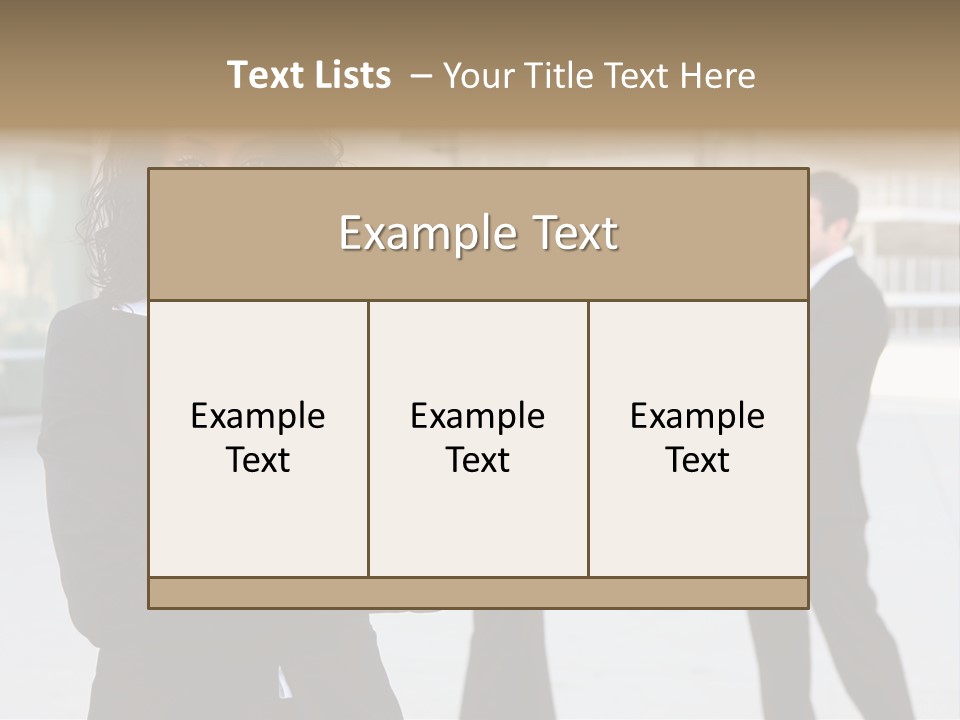 Two Business People Shaking Hands In Front Of A Building PowerPoint Template