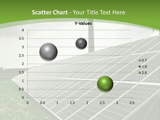 A Green Field With A Solar Panel On It PowerPoint Template