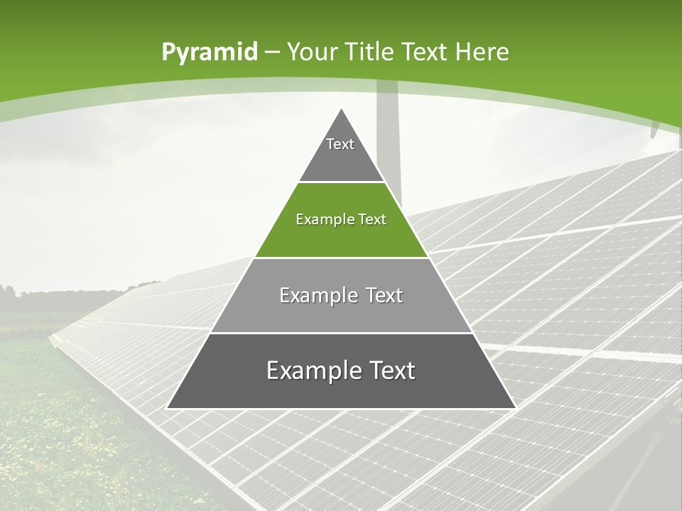 A Green Field With A Solar Panel On It PowerPoint Template