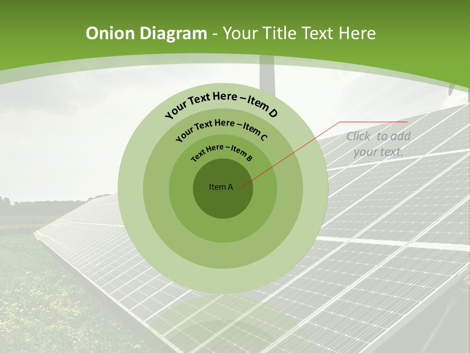 A Green Field With A Solar Panel On It PowerPoint Template