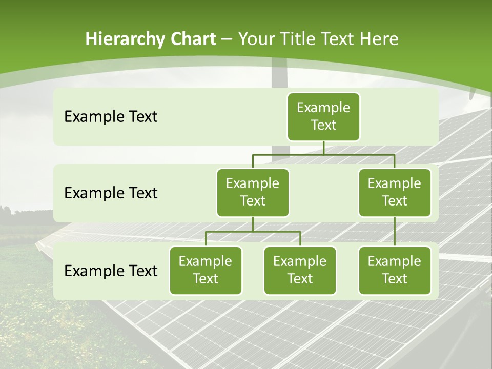 A Green Field With A Solar Panel On It PowerPoint Template