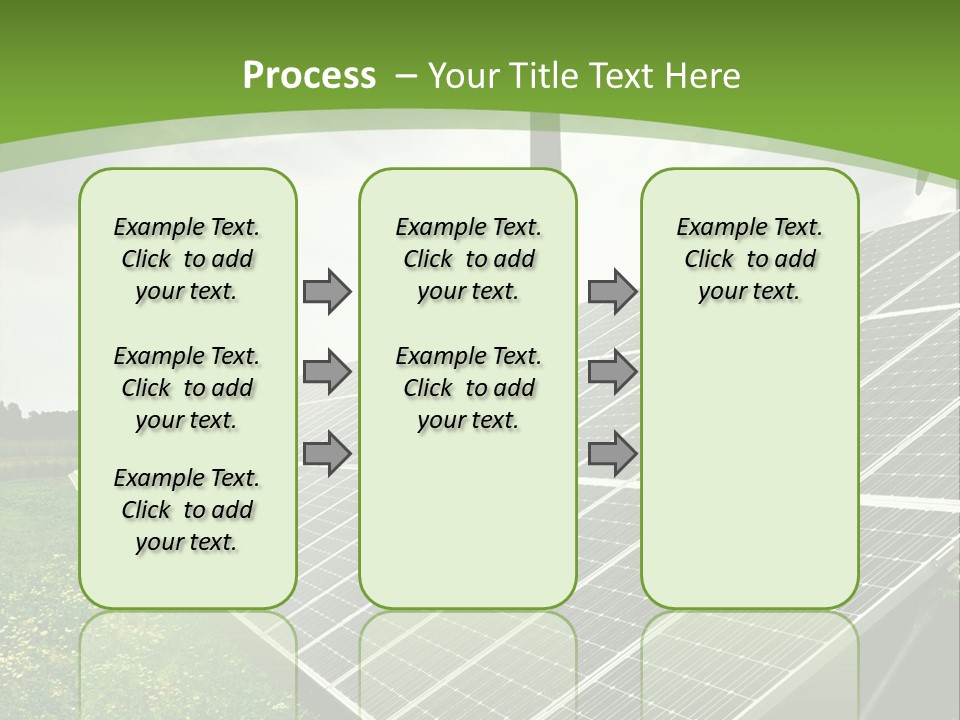 A Green Field With A Solar Panel On It PowerPoint Template