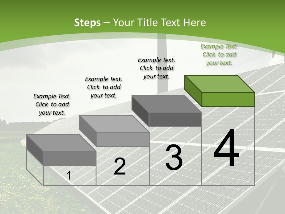 A Green Field With A Solar Panel On It PowerPoint Template