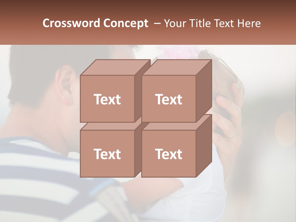 A Man Holding A Baby And Smiling At The Camera PowerPoint Template