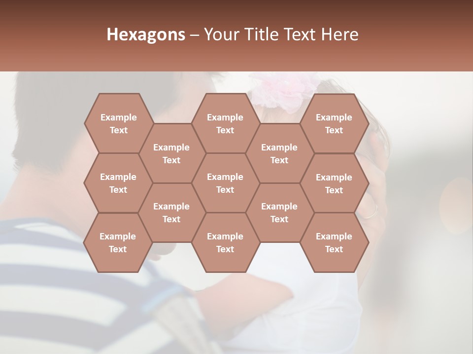 A Man Holding A Baby And Smiling At The Camera PowerPoint Template