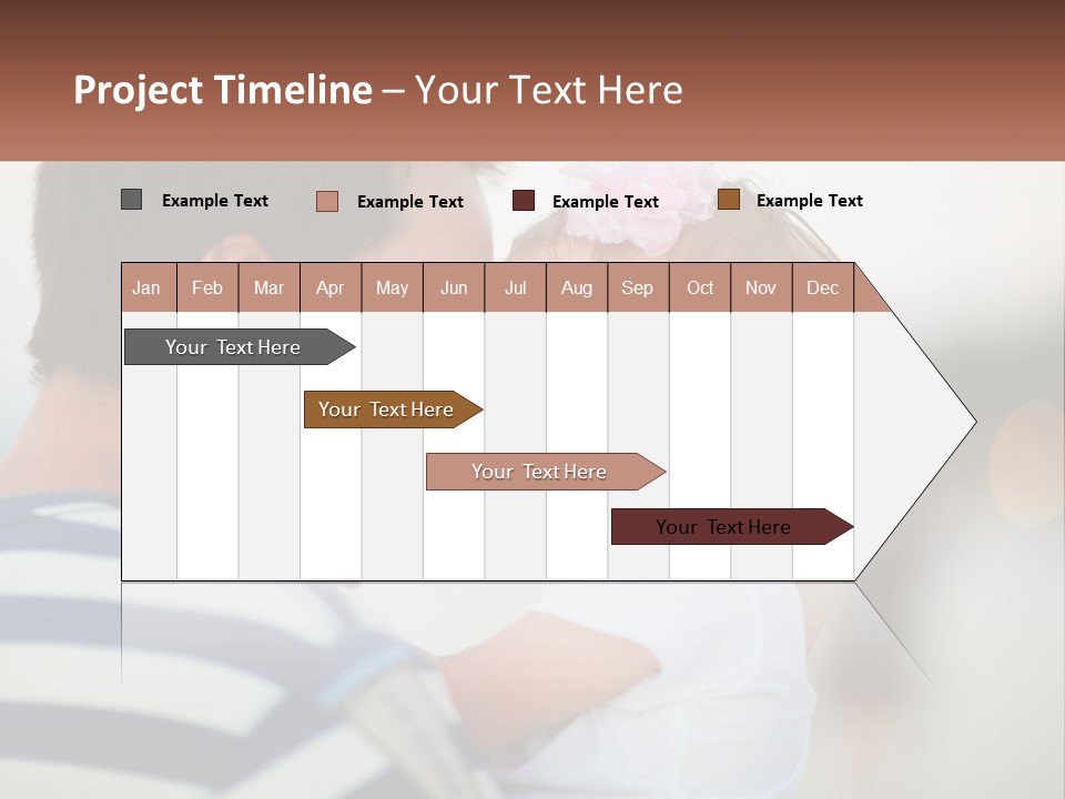 A Man Holding A Baby And Smiling At The Camera PowerPoint Template