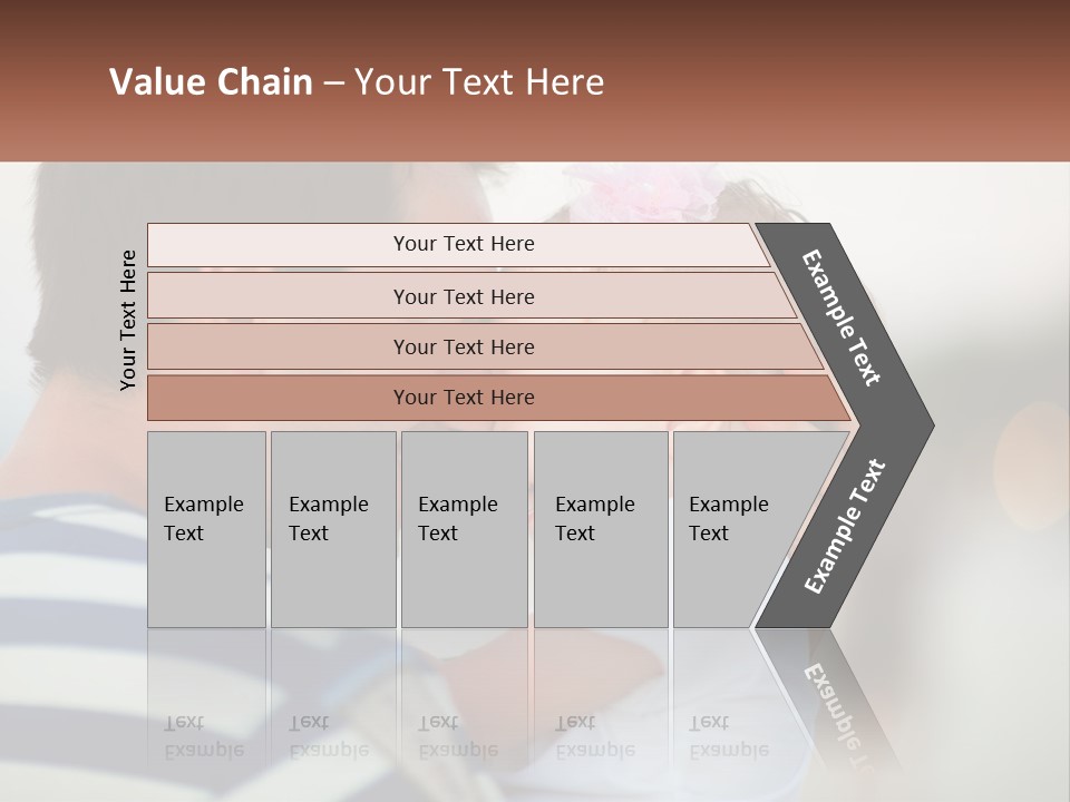A Man Holding A Baby And Smiling At The Camera PowerPoint Template