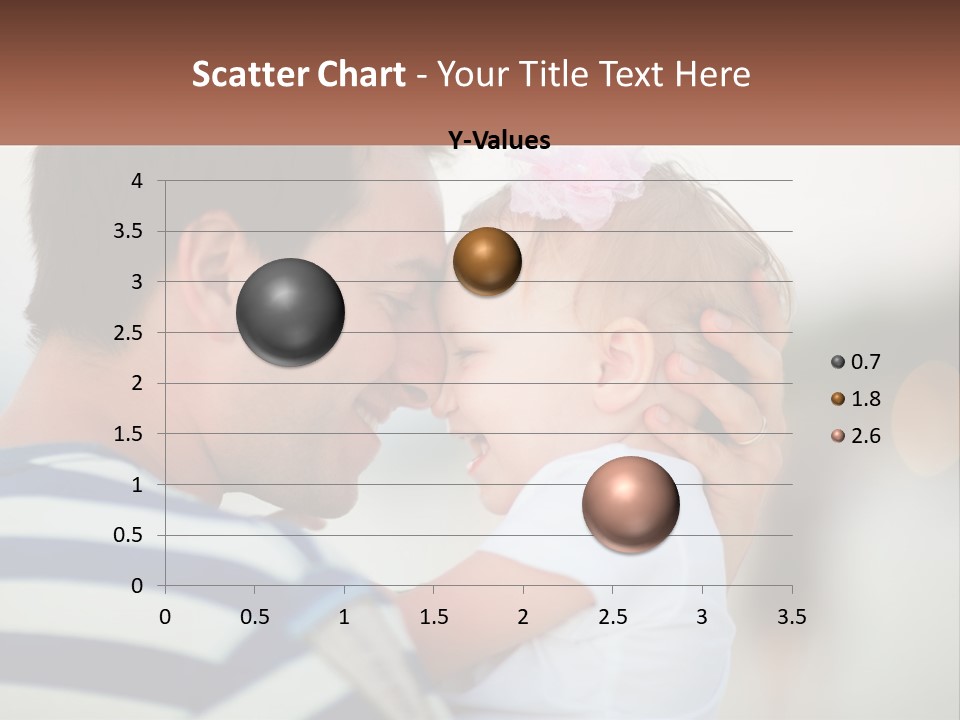 A Man Holding A Baby And Smiling At The Camera PowerPoint Template